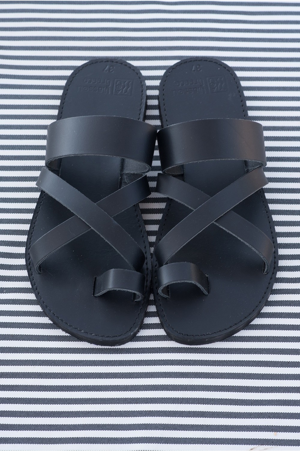 WOMEN'S LEATHER "LADIES SLIDE" BLACK