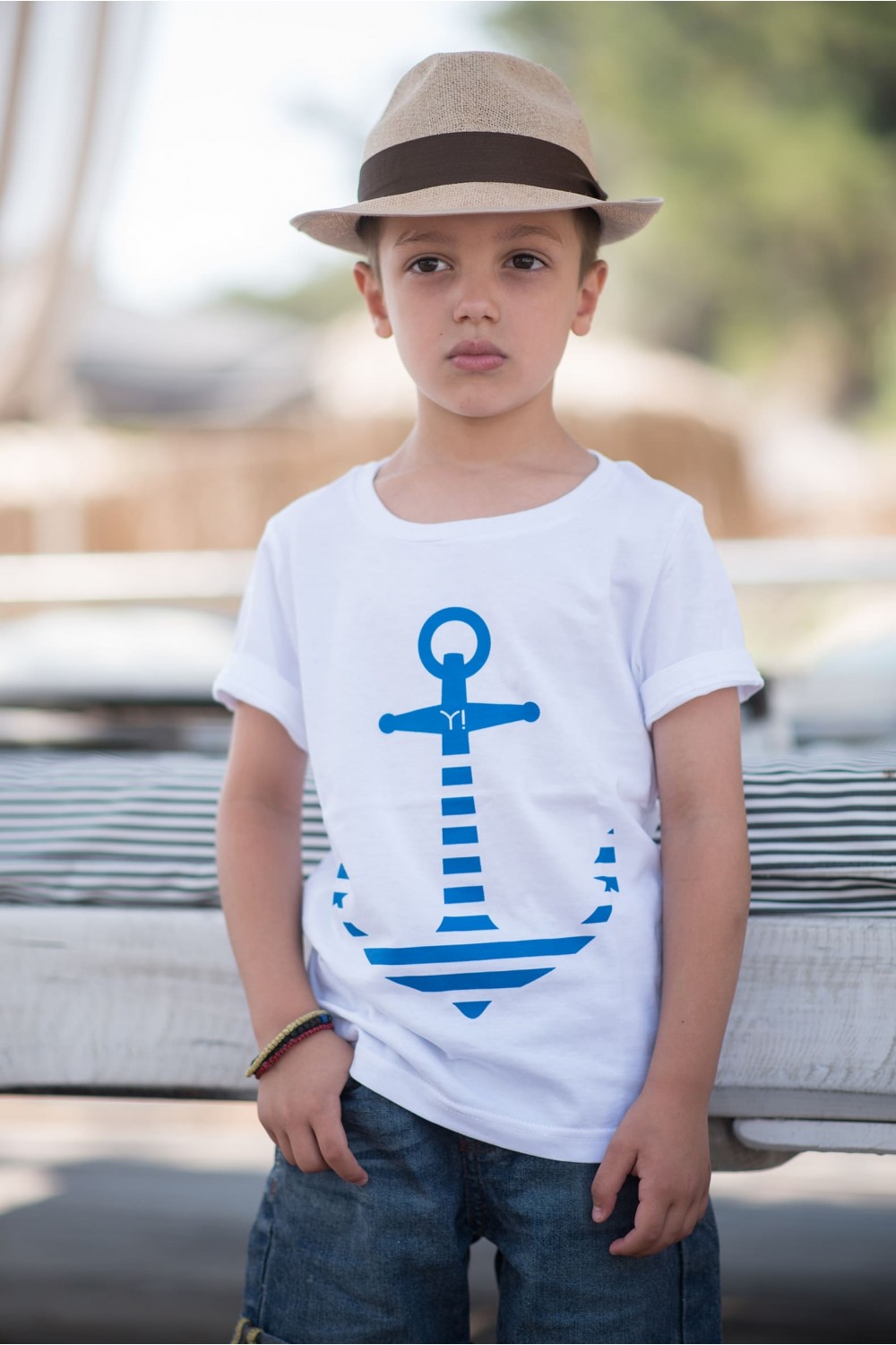 KID'S T-SHIRT "ANCHOR" WHITE