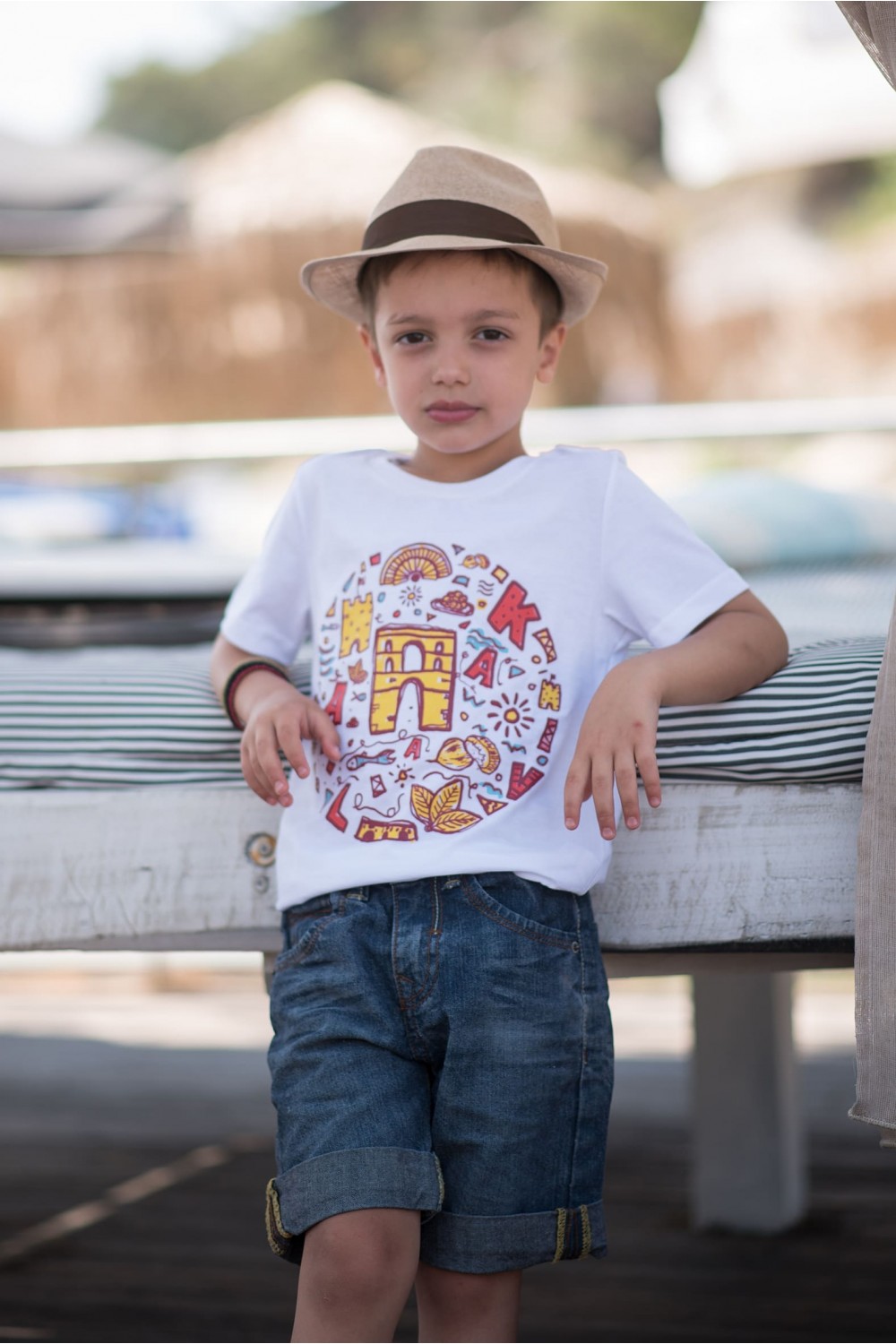 KID'S T-SHIRT "CAVALLA" WHITE