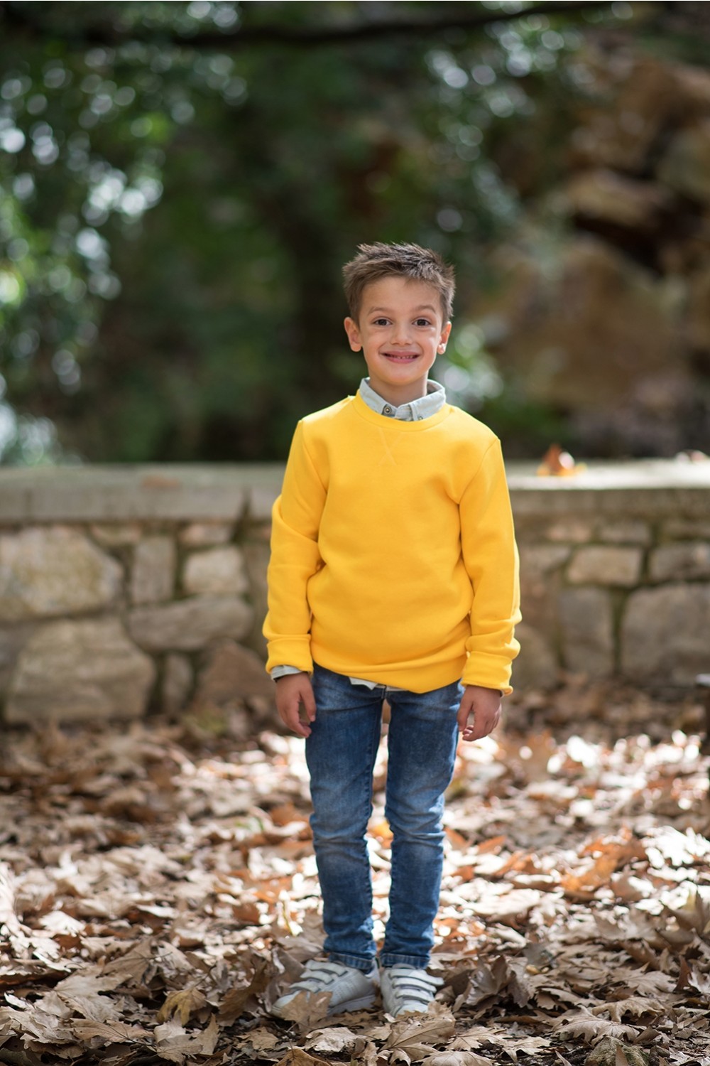 KID'S SUNSHINE YELLOW CREWNECK SWEATSHIRT