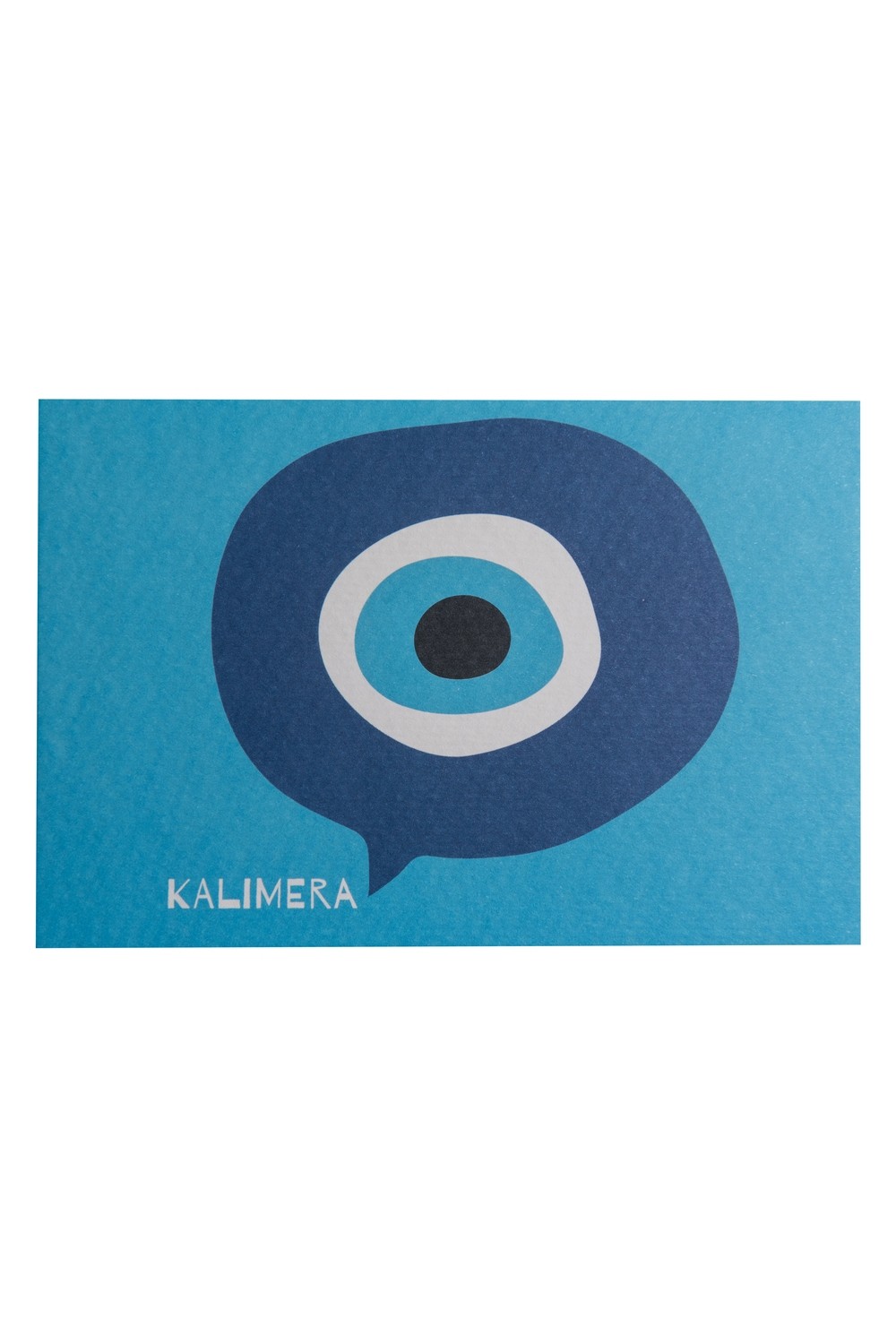 THE "MATI" PAPER POSTCARD IN BLUE