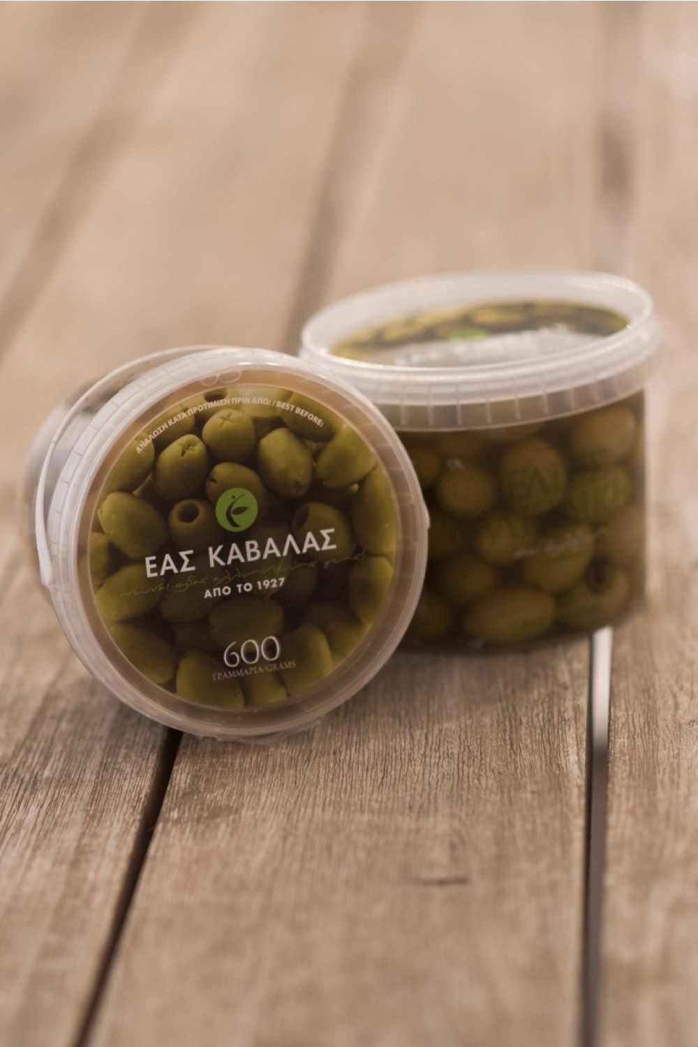 KAVALA COOP CHALKIDIKI GREEN OLIVES 600g