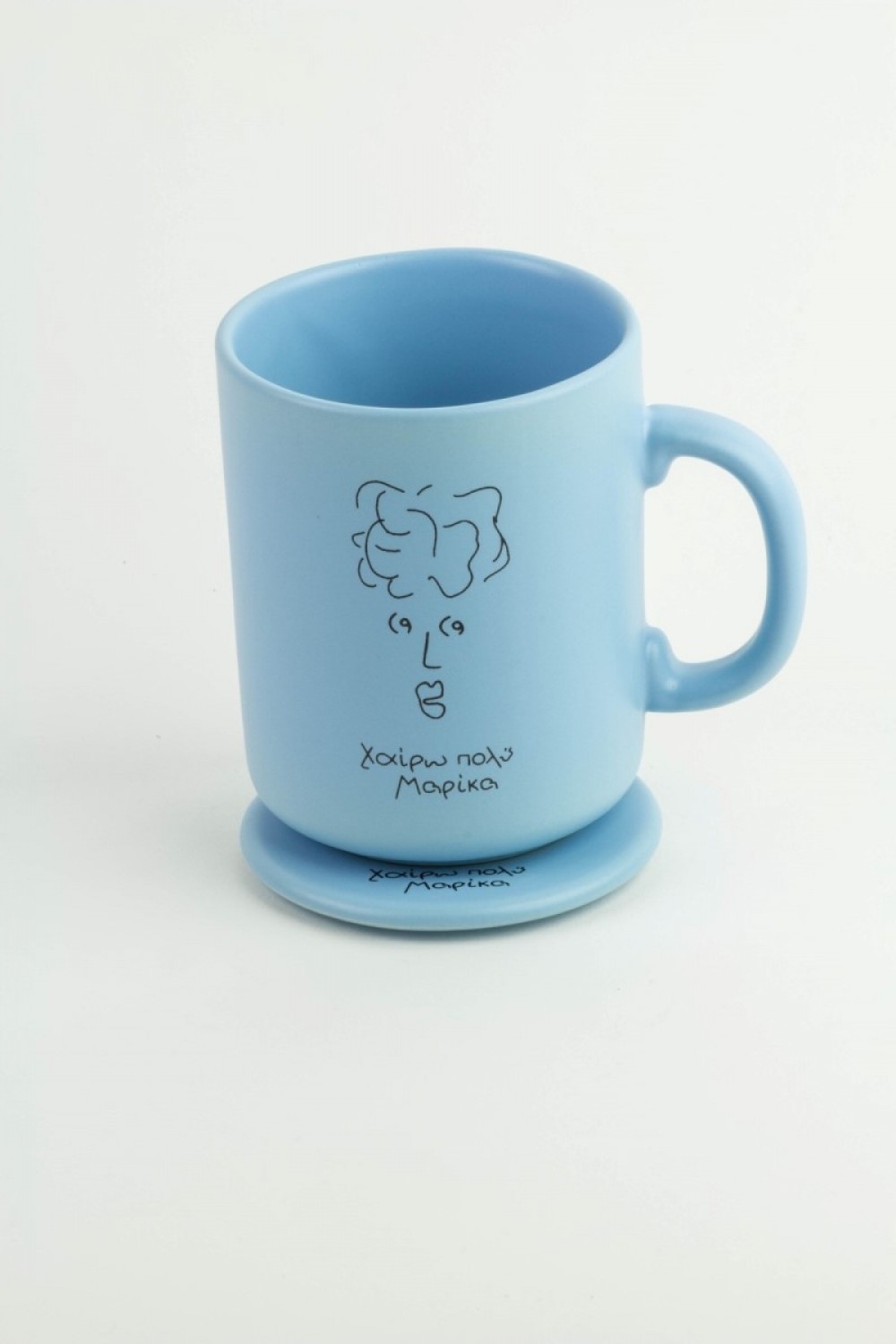 MEET MARIKA LIGHT BLUE CERAMIC MUG 