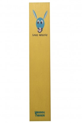 THE "DONKEY" WOODEN BOOKMARK YELLOW