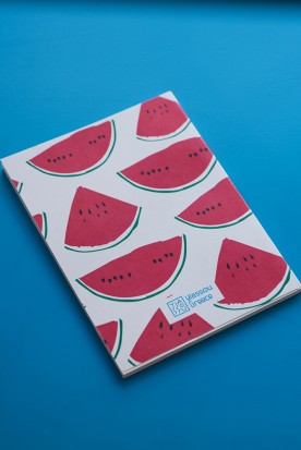 THE "WATERMELON" WHITE MINI NOTEBOOK